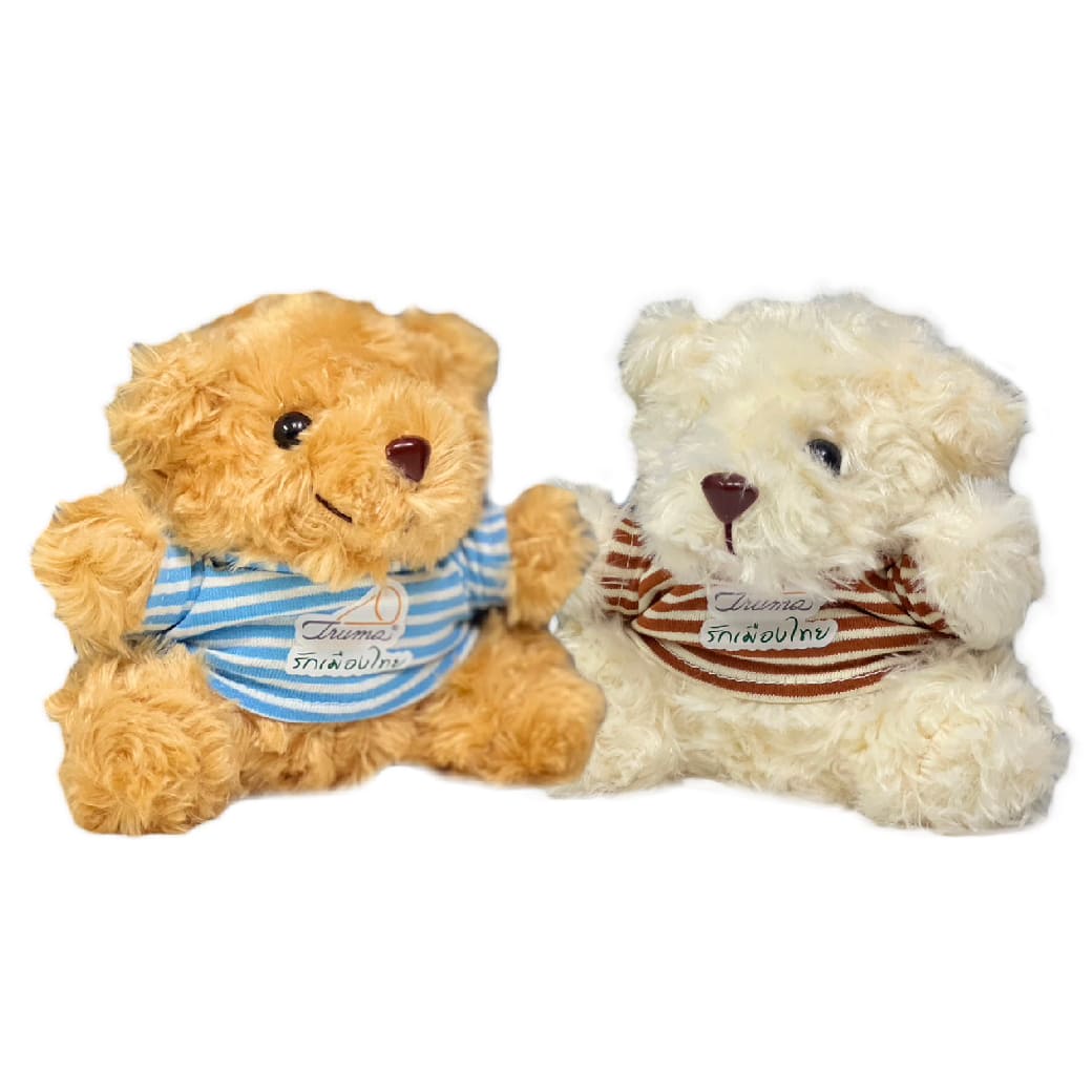ตุ๊กตาหมีขนกุหลาบ 5 นิ้ว
